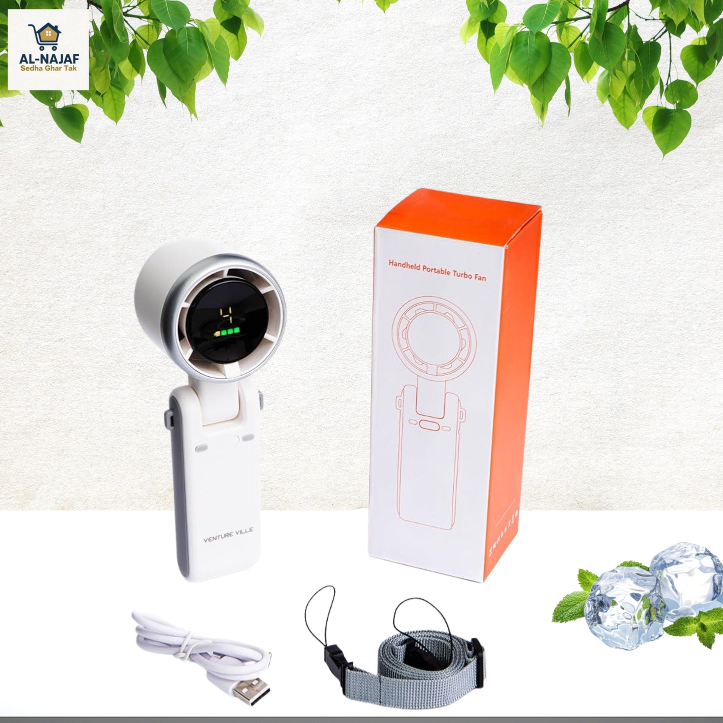 Rechargeable Turbo Cooling Fan