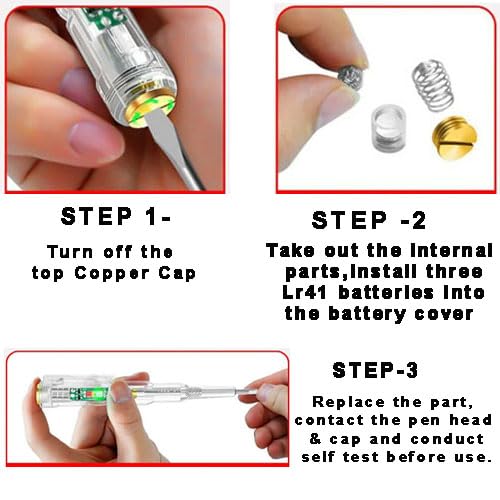 Smart LED Voltage Detector Pen - Non-Contact Electrical Tester & Wire Breakpoint Finder