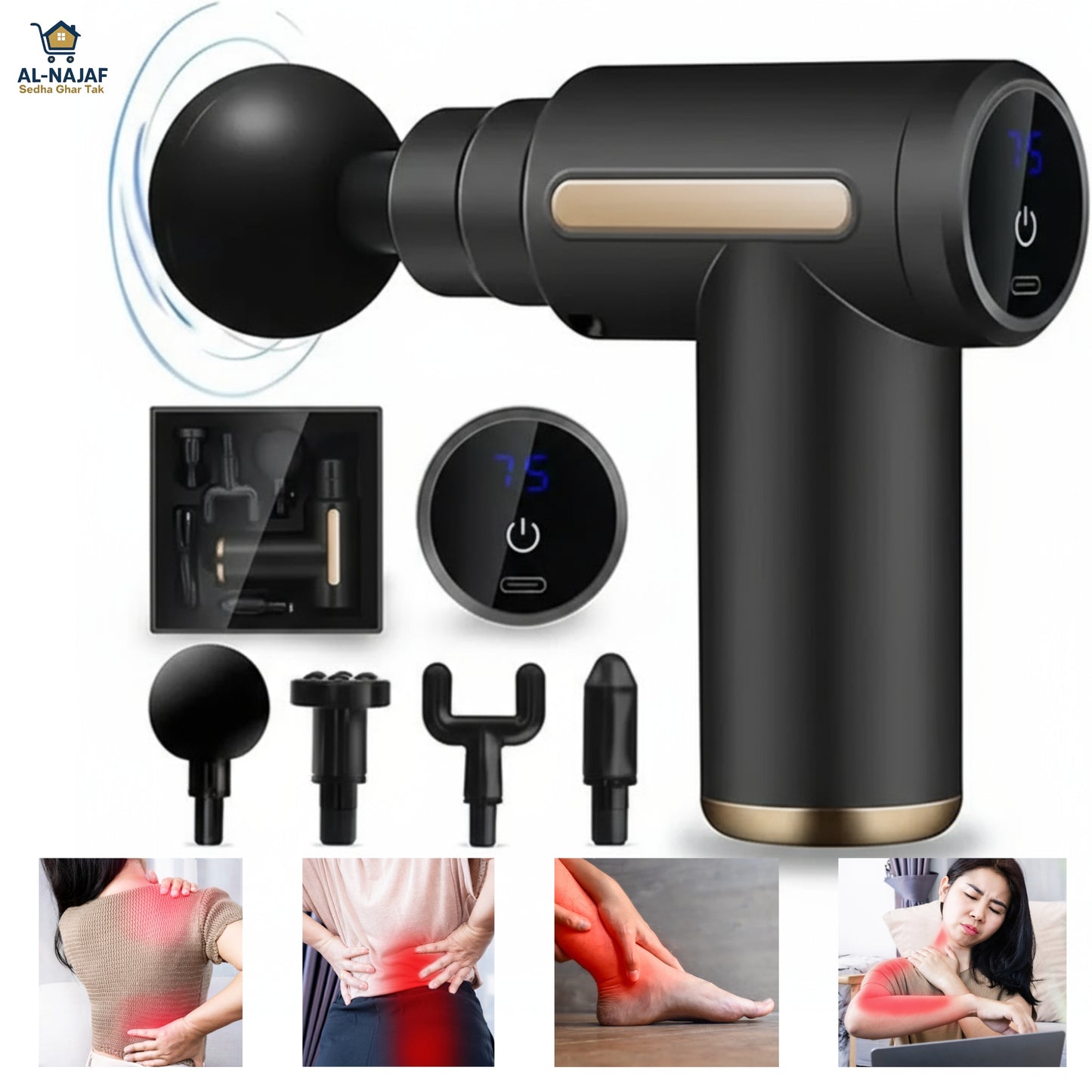 Massage Gun in Pakistan – Deep Tissue Muscle Massager for Pain Relief & Recovery